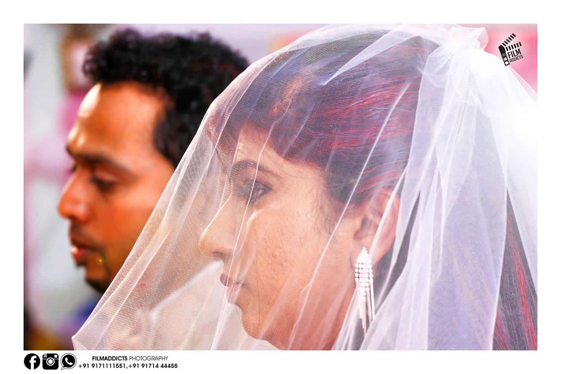 Signature christian bridal fully hand embroidered custom-made saree in –  Kavani Bridal Wear